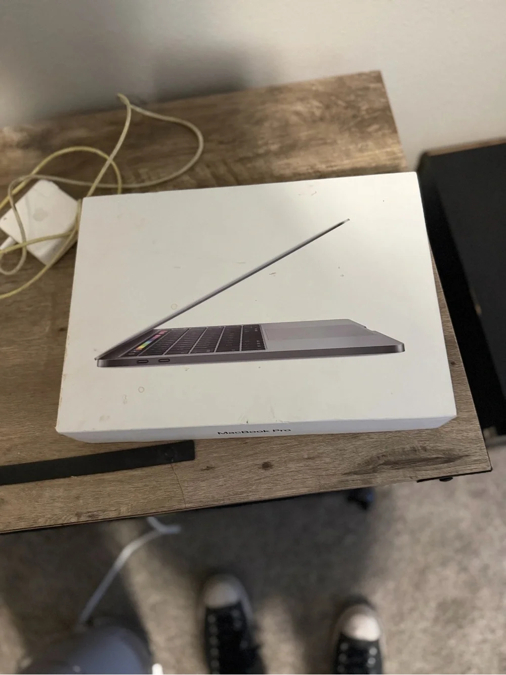 Apple Silver MacBook Laptop with Apple Logo